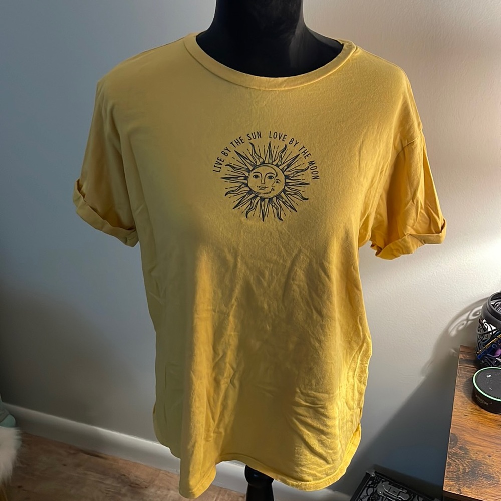 Yellow Cuff Sleeve Shirt
